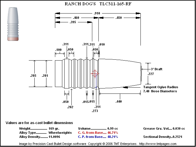 TLC311-165-RF-BULLET